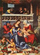Lucas  Cranach The Holy Family Spain oil painting artist